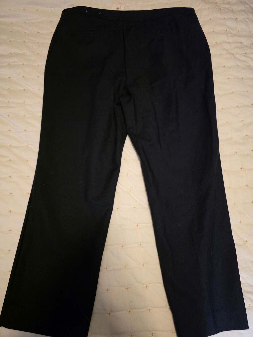 Chico's Women's Black Flex Waistband Straight Leg Pants Size 3P - Picture 5 of 7